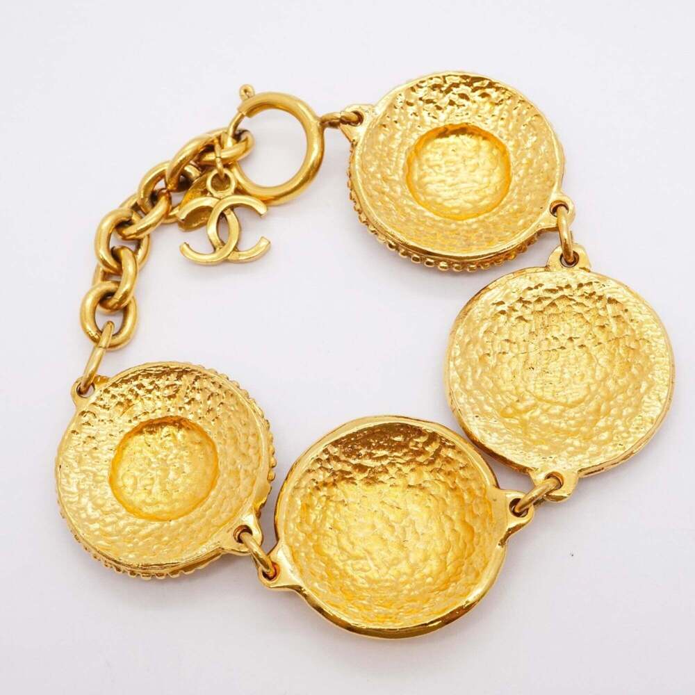 CHANEL Gold Logo Charm Bracelet - Picture 2 of 11